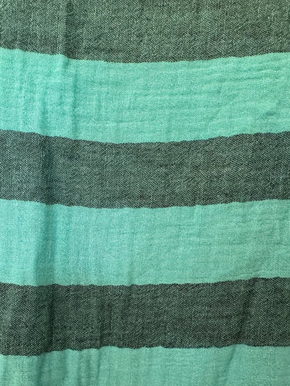 Curator SF Teal Striped Gauze Dress M - Picture 3 of 4